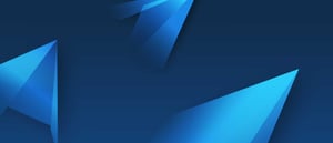 Virtuelles Veranstaltungsbanner blauer Papierflieger