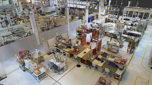 Punktwolke eines digitale Fabrik